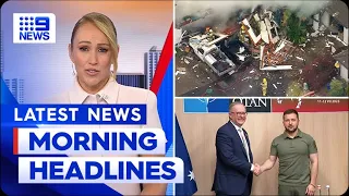 Human remains found after Queensland home explosion; NATO Summit latest | 9 News Australia