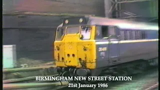 BR in the 1980s Birmingham New Street Station 21st January 1986