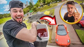 TROLLAGEM - JOGUEI ENERGÉTICO NA PORSCHE DO RENATO !! * me vinguei dele * 😂