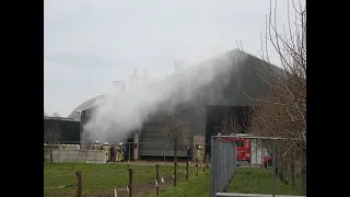 Brand in loods/schuur Brunstingerveld bij Beilen