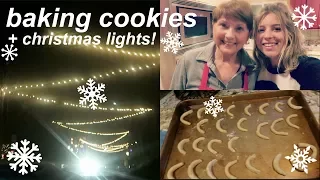 Baking Cookies + Christmas Lights!! | Vlogmas Day 22