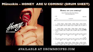 Måneskin - Honey are you Coming - Drum Sheet Music