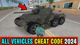 GTA Vice City All Vehicles Cheat Codes ( NEW 2024 ) | SHAKEEL GTA