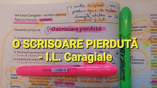 📚📖 Învățăm impreună O scrisoare pierduta - Ion Luca Caragiale - rezumat, comentariu // BACALAUREAT
