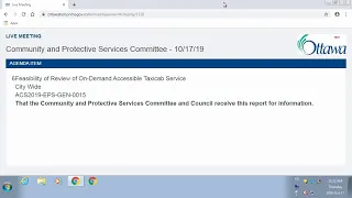 Community and Protective Services Committee - October 17, 2019