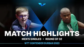 Felix Lebrun vs Quadri Aruna | MS R16 | WTT Contender Durban 2023