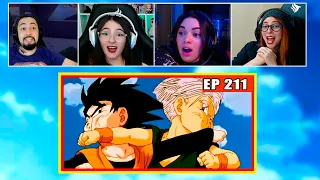 Goten vs Trunks | 4 Pessoas Reagindo | Dragon Ball Z - EP 211