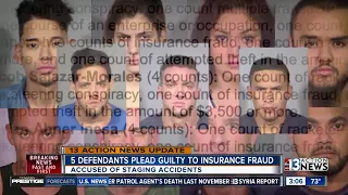 5 people plead guilty to insurance fraud