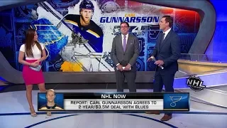 NHL Now:  Gunnarsson extension:  Blues keep Carl Gunnarsson with two - year deal  Jun 27,  2019