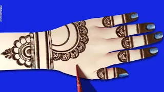 Easy Beautiful Mehndi design for Backhand | Stylish Mehndi design| Simple Mehndi| Mehandi ka design