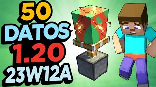 ✅ 50 Cosas Que No Sabías de Minecraft 1.20 23W12A