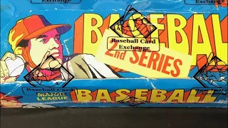 DISASTEROUS OPENING OF A BOX OF 1972 BASEBALL CARDS!