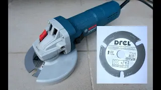Carbide wood cutting blade for angle grinder - Test