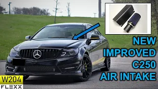 New improved AIR INTAKE installed on 2012+ Mercedes-Benz W204 C250