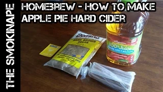 Homebrew - How to Make Apple Pie Hard Cider Part 1 (Cheap and Easy Recipe) - TheSmokinApe