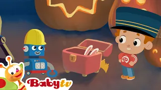 Fiesta de disfraces de Halloween para jardín de infantes 🎃🍭 | dibujos animados para niños@BabyTVSP