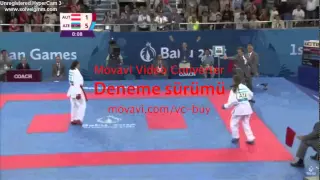 Irina Zaretska (Azerbaijan) -  Buchinger Alisa (Austria)  Baku 2015 Karate Women Final Game