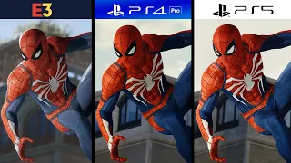 Marvel's Spider-Man E3 2017 vs PS4 pro vs PS5 Remastered | Graphics Comparison