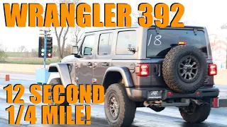 Wrangler 392 Runs 12 Second 1/4 Mile - BONE STOCK!!!