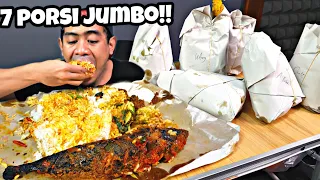 MUKBANG! I EAT 7 PACKS OF NASI PADANG WITH JUMBO PORTION!!