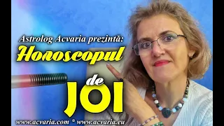 ⭐ HOROSCOPUL DE JOI 25 NOIEMBRIE 2021 cu astrolog Acvaria