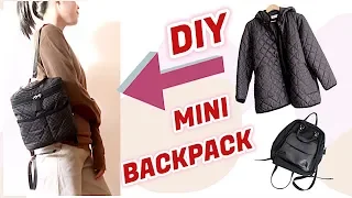 Refashion DIY MINI BACKPACK / THRIFT FLIP / リメイク 手作り / Costura / Sewing Tutorialㅣmadebyaya