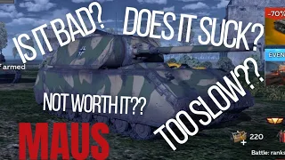 How to play the MAUS???[War Thunder Mobile]