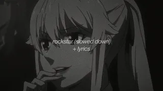 post malone - rockstar (feat. 21 savage) (slowed down + lyrics)