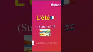 Seasons in French & English | Les 4 saisons en français | Learn French #shorts 13