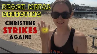 Beach Metal Detecting : Minelab Equinox 800 New Carbon-Fiber Shaft