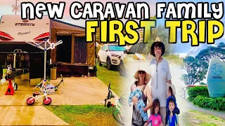 OUR NEW CARAVAN FIRST TRIP| FIRST TIME TOWING A CARAVAN| Halifax Holiday Park | NELSON BAY ADVENTURE