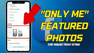 How to "Only Me" Featured Photo on Facebook | Story Highlight Privacy Settings (2023)