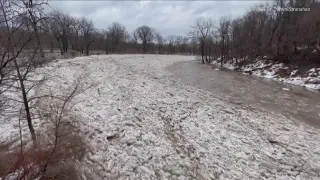 From ice jam, to ice flow