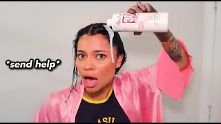 DYE MY HAIR WITH ME ! JET BLACK EDITION (CHIT CHAT+STORYTIME)