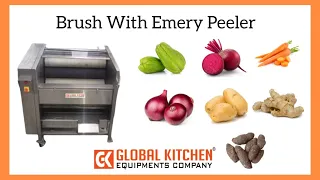 Potato Peeling Machine (Brush With Emery) By-GLOBAL KITCHEN EQUIPMENTS COMPANY