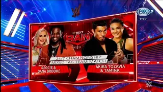 Reggie & Dana Brooke Vs Akira Tozawa & Tamina Campeonato 24/7 - WWE Raw 03/01/2022 (En Español)