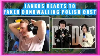 Jankos Reacts to T1 FAKER DONOWALLING Polish Worlds Stream 👀