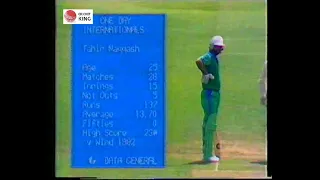 Tahir Naqqash 61 of 49 Balls (Batting at no 9) 4th ODI, vs New Zealand at Auckland, Feb 16 1985