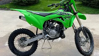 Installing an FMF shorty and Vforce 3 reeds on a 2021 kx100 #8