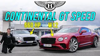 new Bentley Continental GT Speed W12 REVIEW 2022 Coupé racetrack vs Convertible cruise