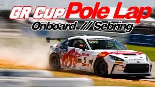 GR Cup Pole at Sebring | Onboard | 2023 TGRNA GR Cup Round 12