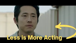 i tried steven yeun's acting technique... what we can learn about  ✨less is more ✨acting