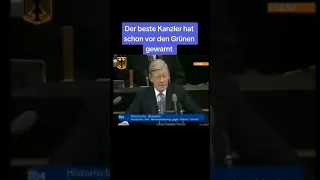 Altkanzler Helmut Schmidt warnt vor den Grünen Parteien 🔝