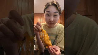 trying kimchi cheese rice balls