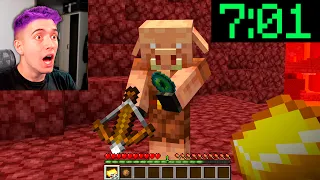 Recorde Mundial! Zerou o Minecraft em 7 MINUTOS!