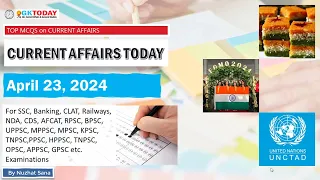 23 April 2024 Current Affairs by GK Today | GKTODAY Current Affairs - 2024 March