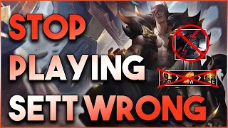 Stop Playing Sett Wrong... How Pros And High Elo Players Are Dominating With Him In Season 10
