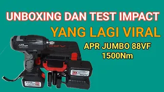 unboxing dan test impact yang lagi viral APR jumbo 88Vf 1500Nm