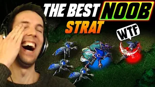 This is the best NOOB STRAT! - CryptLord mass Fiends - WC3 - Grubby