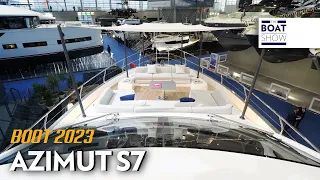 NEW AZIMUT S7 seen at BOOT Dusseldorf 2023 - The Boat Show